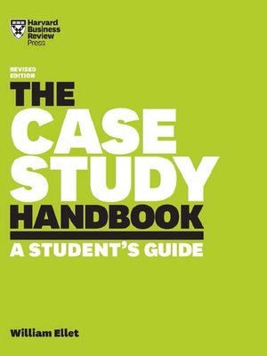 cover image of The case study handbook a student's guide